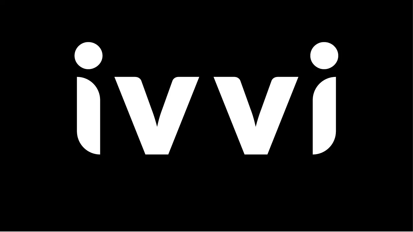 ivvi black logo on black background